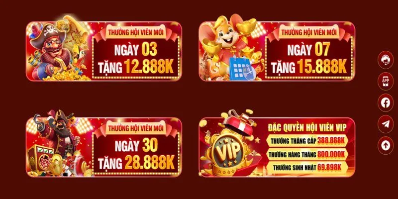 Các mục ưu đãi đang có mặt độc quyền ở xổ số 98win