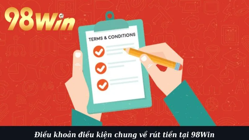 Điều khoản điều kiện chung về rút tiền tại 98Win