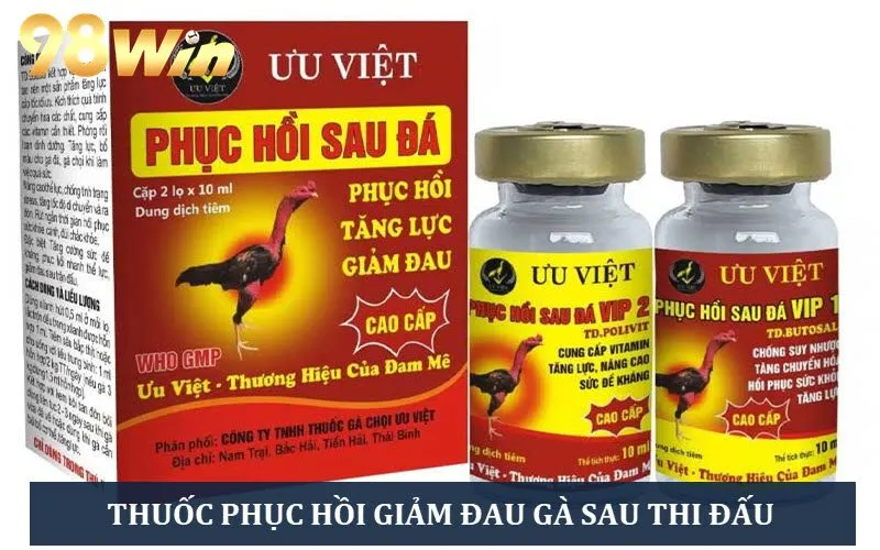 Thuốc phục hồi thể lực chiến kê sau khi đá